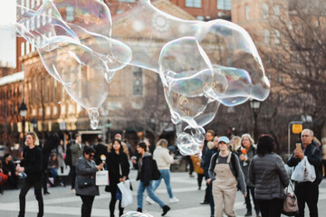 Washington Square Park Bubbles