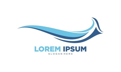 Luxury wave vector logo