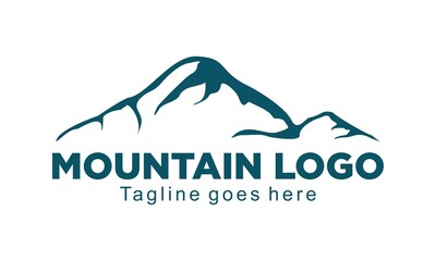 Mountain elegant vector logo