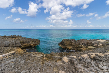 Fototapeta na wymiar Hermosa foto del mar caribe en Cozumel, Quintana Roo, México.