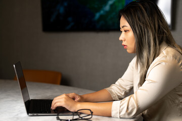 Young Asian Data Scientist Working Data Normalization 