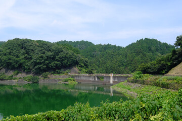 Fototapeta na wymiar 神奈川県本沢ダム風景