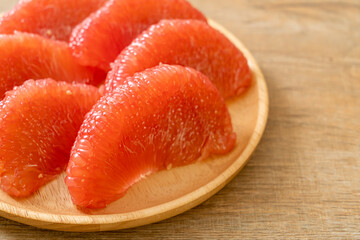 fresh red pomelo fruit or grapefruit