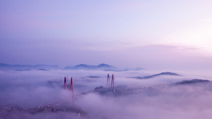 해무속의 진도대교,  디자인 배경,