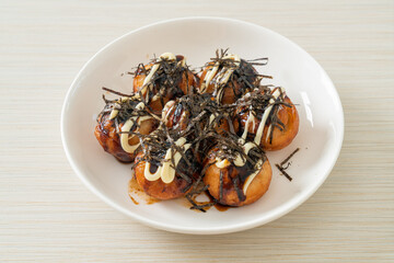 Takoyaki ball dumplings or Octopus balls