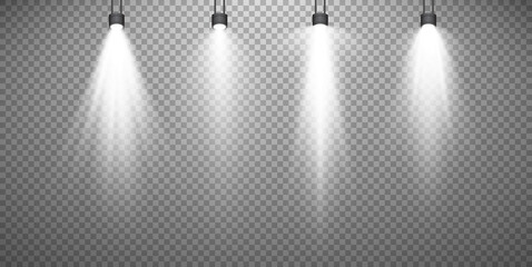 Vector Spotlights. Scene. Light Effects.