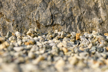 Stone background, cross section ,closeup