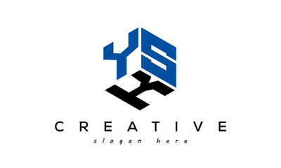 Letter YSK creative logo design vector	