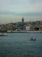 Istanbul, Turkey, famous gateway Bosporus Eurasia and cruise destination for antique historic tours...
