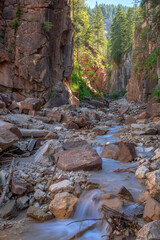 Bletterbachschlucht in der Nähe von Bozen, Südtirol