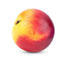 Nectarine fruit isolated on white