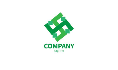 Premium logo vector abstract building, good for any industries 