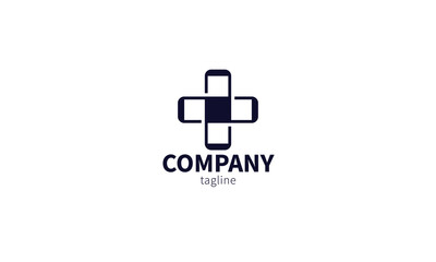 Premium vector medical logo design modern style 