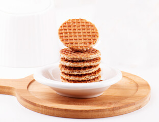 cup of tea and stroop waffles