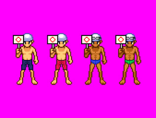 水着男性セットまる