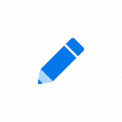 pencil write draw single icon simple flat design vector