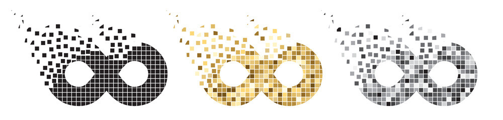 Infinity, Eternity or Moebius Vector Symbol Isolated on White