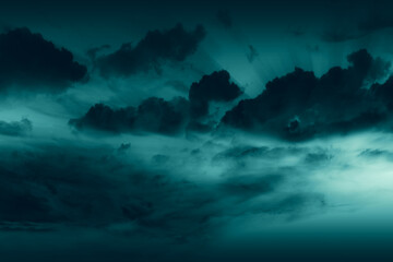 Fototapeta na wymiar Dramatic view of the dark cloud