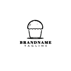 bakery cartoon logo cute template icon vector illustration