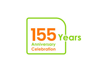 155 years anniversary celebration Vector Template Design Illustration
