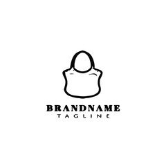 girl bag logo icon cartoon design single vector illustration