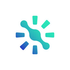 Abstract sun logo