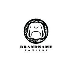 girl bag logo icon cartoon design template vector beautiful