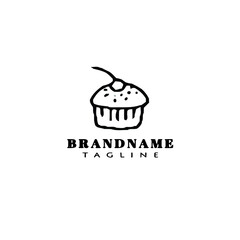 delicious bakery cartoon logo design template icon vector illustration