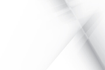 Naklejka premium Abstract white and gray color, modern design background with geometric shape. Vector illustration.
