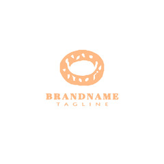 bakery cartoon logo design black icon vector illustration