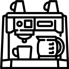 coffee machine line icon