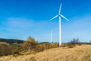 wind turbine in the field