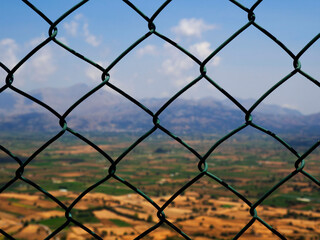 Fototapeta premium fence and sky