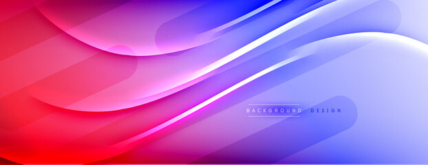 Abstract background. Shadow lines on bright shiny gradient background.