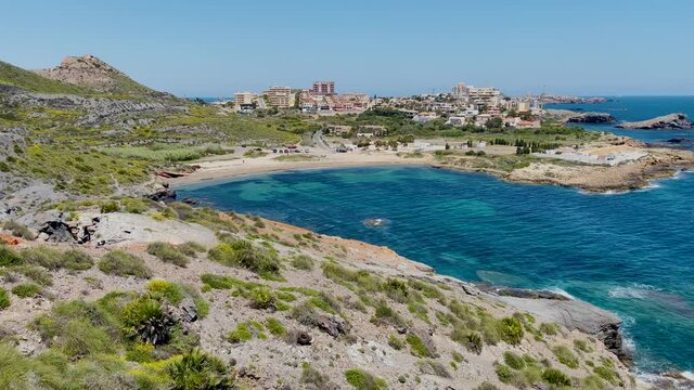 La Manga del Mar Menor in Murcia Spain Mediterranean Sea beach calm waters cala reona