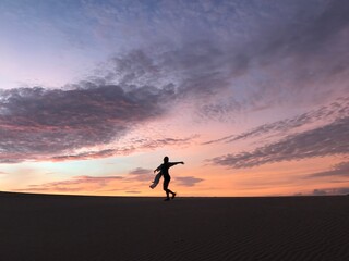 Fototapeta na wymiar Desert Sunrise