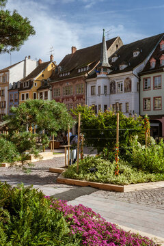 View of the Mulhouse downtown square