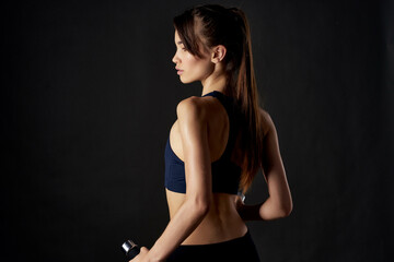 Fototapeta na wymiar sportive woman workout exercise fitness lifestyle bodybuilder