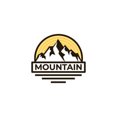mountain icon vector logo design. mountain template quality logo symbol inspiration