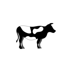 Cow milk icon design template illustration