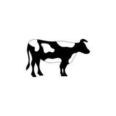Cow milk icon design template illustration