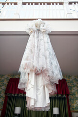 wedding dress on a mannequin