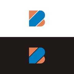 B Logo Design Vector Illustration Modern Icon template