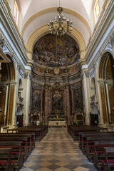 Baroque building of the Assumption Cathedral of Dubrovnik, Croatia.