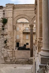 Deurstickers Diocletian palace ruins at Split in Croatia © rudiernst