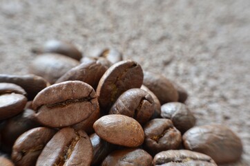 coffee beans close up