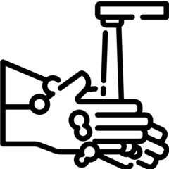 Hand Washing line icon