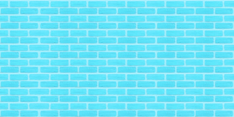 Fototapeta na wymiar light blue brick wall texture background.