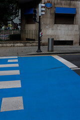 Crosswalk in the city