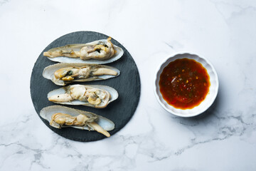 Flatlay picture of boiled 